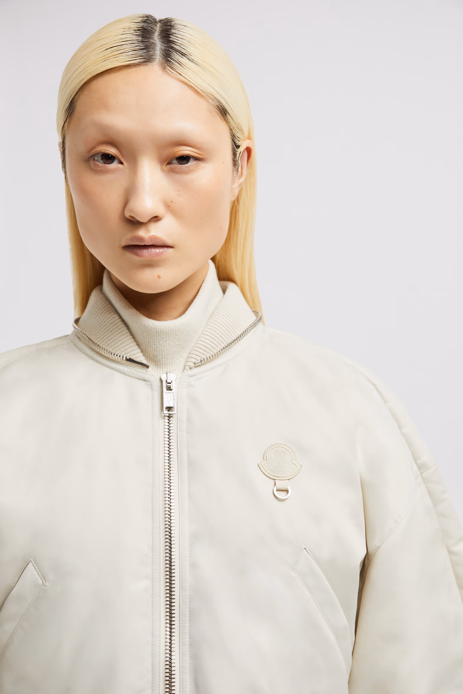 Moncler x Willow Smith Malek Hooded Short Down Jacket Women White Ivory Moncler 7